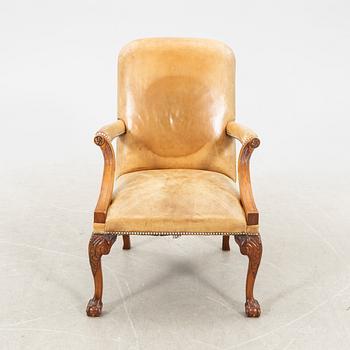 Armchair/desk chair Queen Anne style mid-20th century/second half.