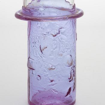 Oiva Toikka, maljakko, "Bambu", signeerattu Oiva Toikka, Nuutajärvi Notsjö.