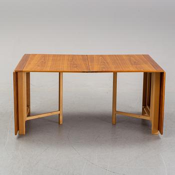 A 'Maria Flap' gateleg table by Bruno Mathsson for Karl Mathsson, dated 1968.