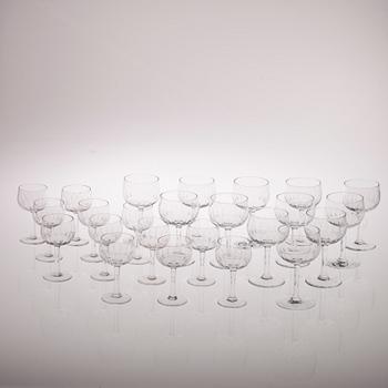 GLASSERVIS, 24 delar "Kilta" Göran Hongell, Iittala. Formgiven 1947.