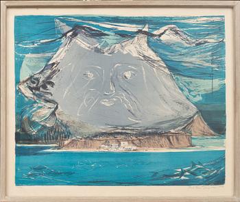 PAUL RENÉ GAUGUIN, färglitografi, signerad, daterad 1956 och numrerad 173/310.