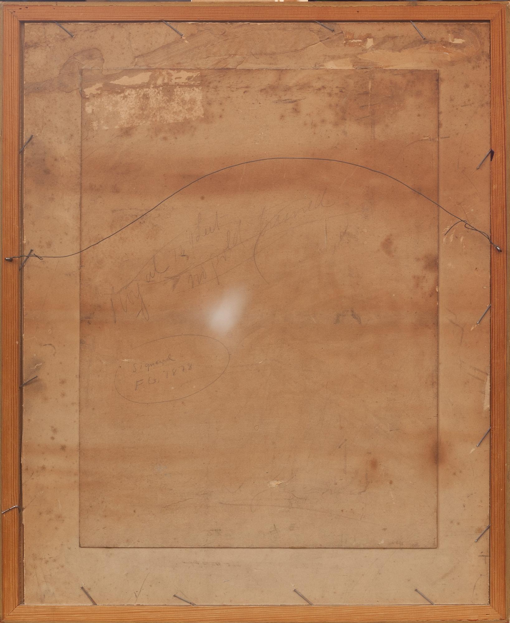 OKÄND KONSTNÄR, akvarell. Monogramsignatur. Daterad 1896.