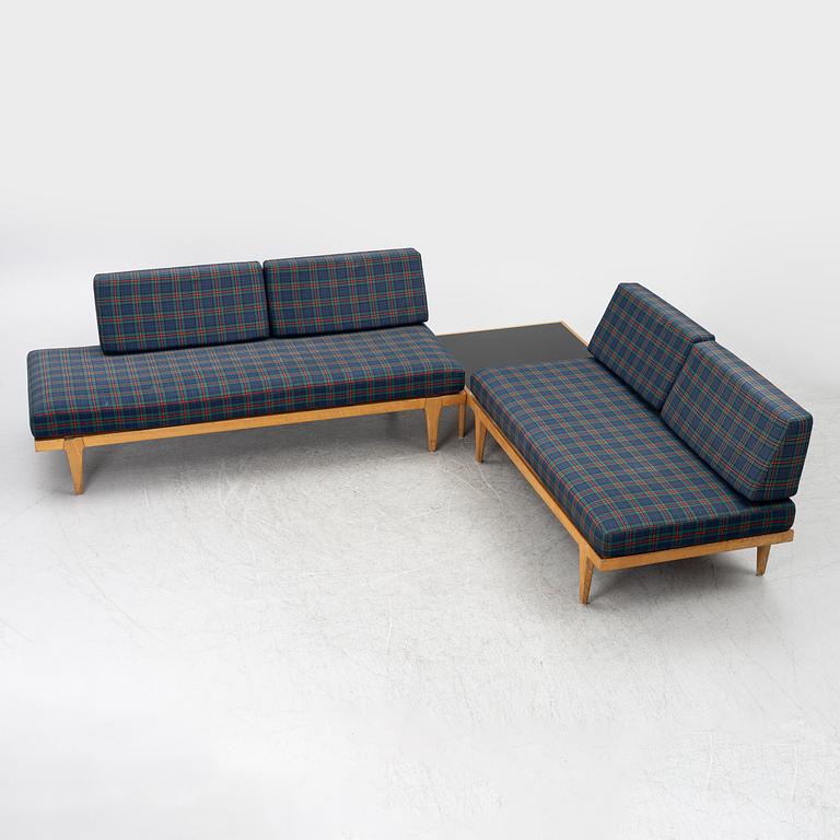 Erik Wörtz, corner sofa/daybed and table, IKEA, 1960s.