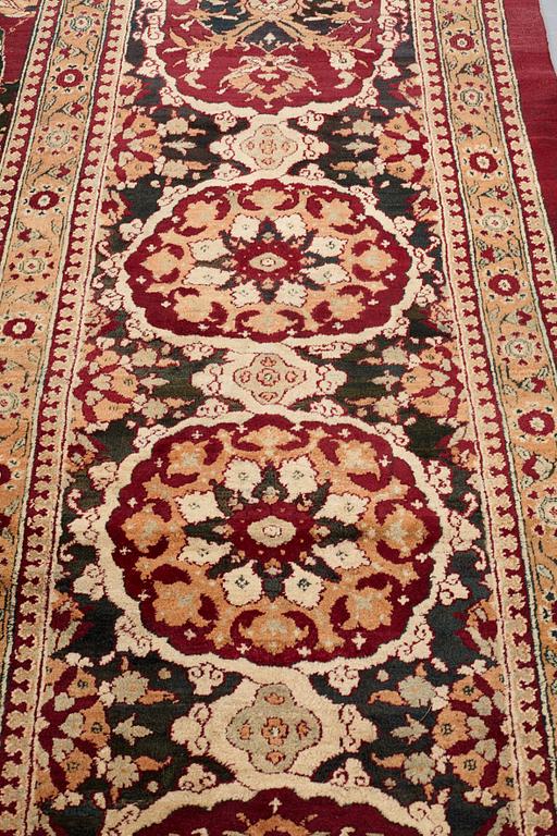 An antique Agra Carpet India, ca 527 x 443 cm.