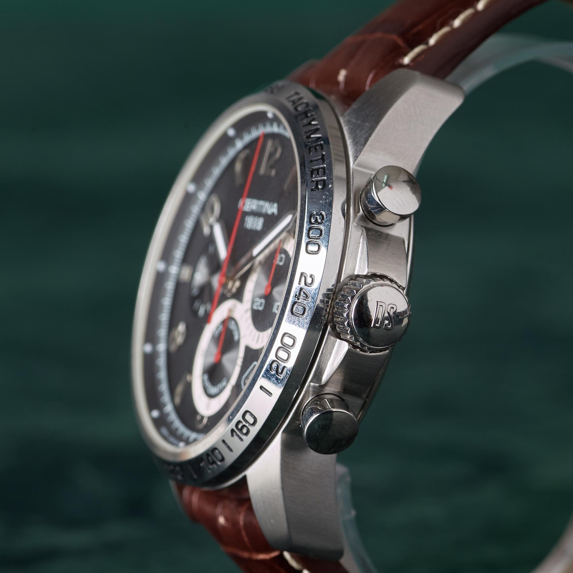 CERTINA, DS Podium, "Tachymeter", kronograf, armbandsur, 44 mm,