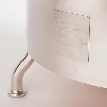 Mats Theselius, an 'Inox' armchair, ed. 33/199, for Källemo, Sweden post 2015.