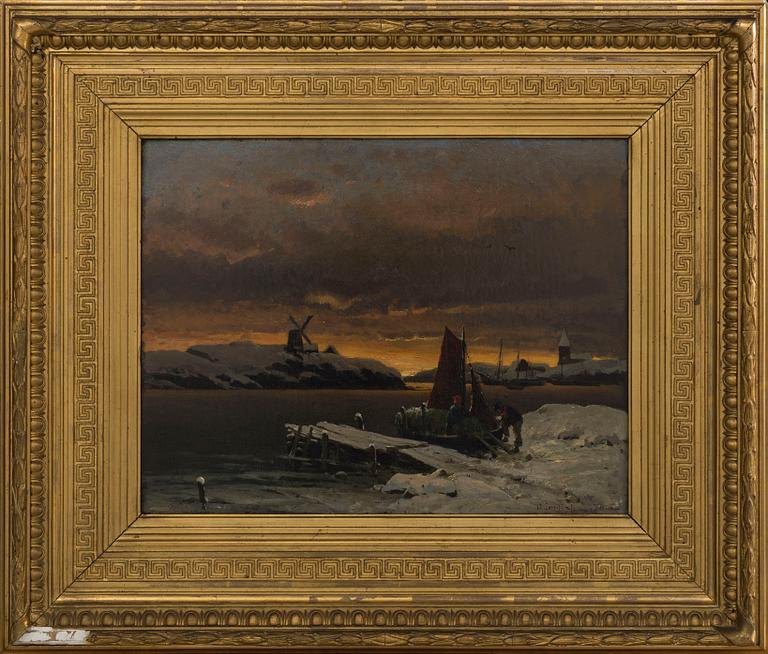 FRITHJOF SMITH-HALD, oil on panel signed.