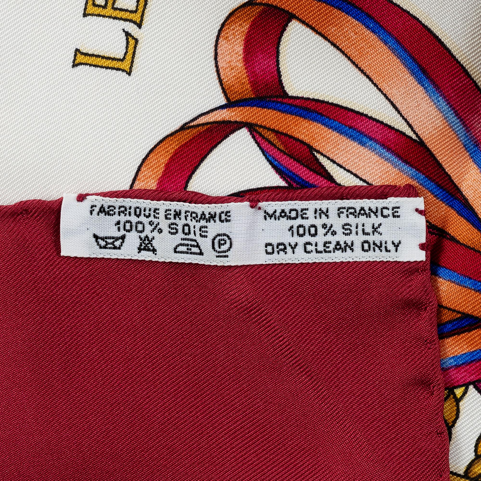 Hermès, scarf, "Les Rubans du Cheval".