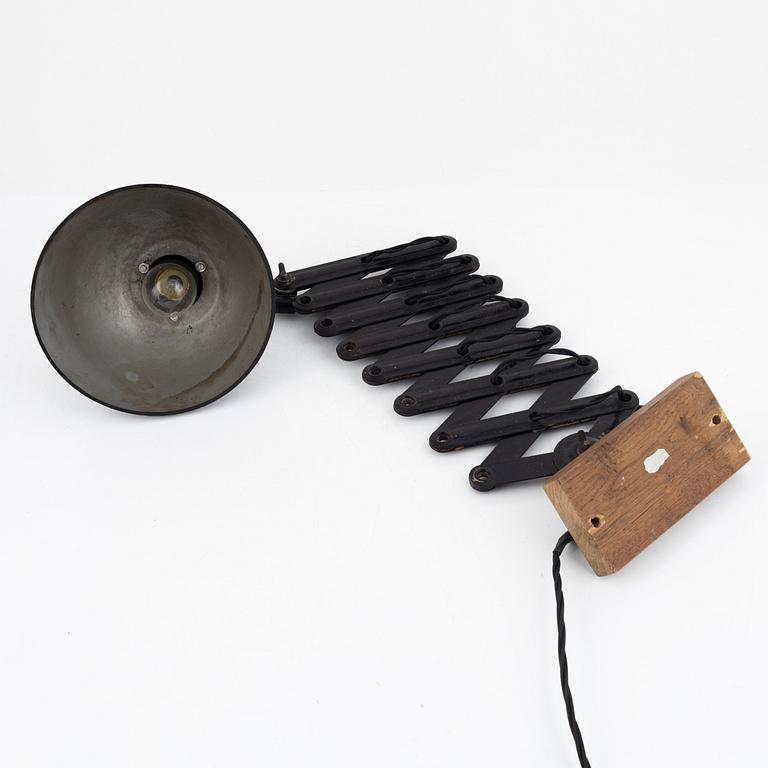 Wall lamp, industrial, first half of the 20th century.