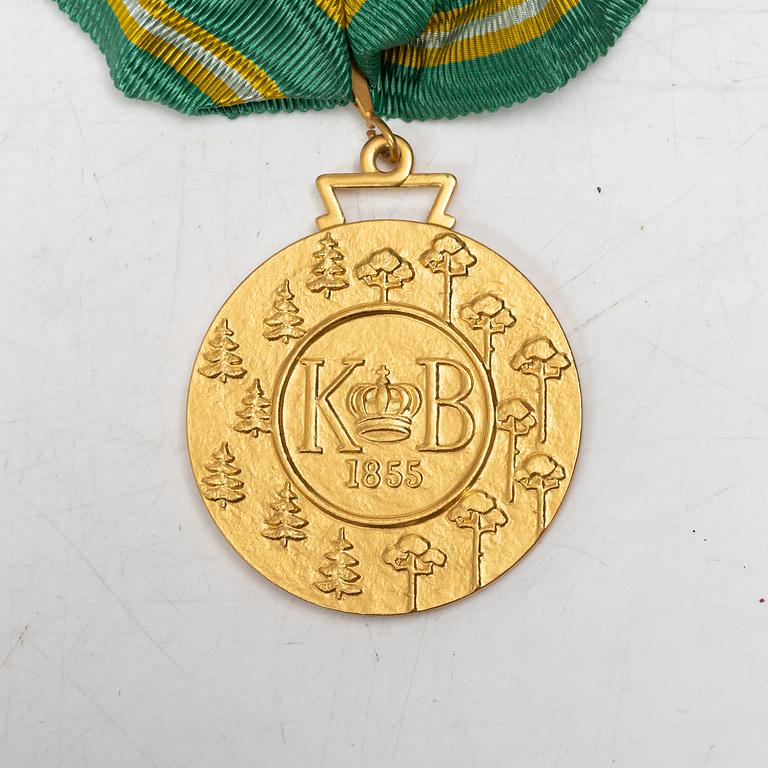 An 18K gold medal, Sporrong, Stockholm 1958.