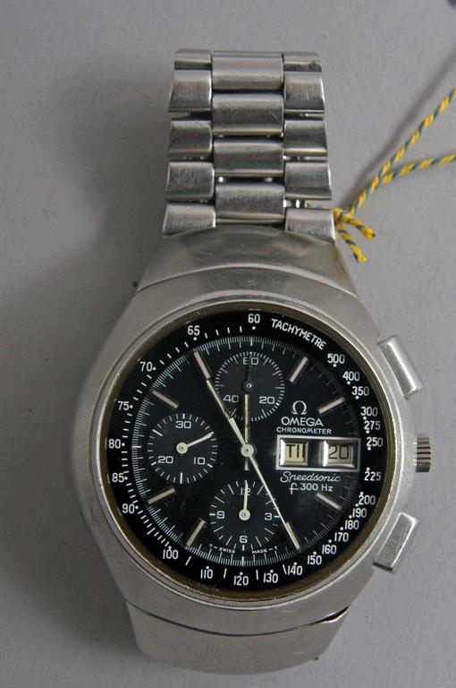 HERRARMBANDSUR, Omega Chronometer Speedsonic f 300 Hz.