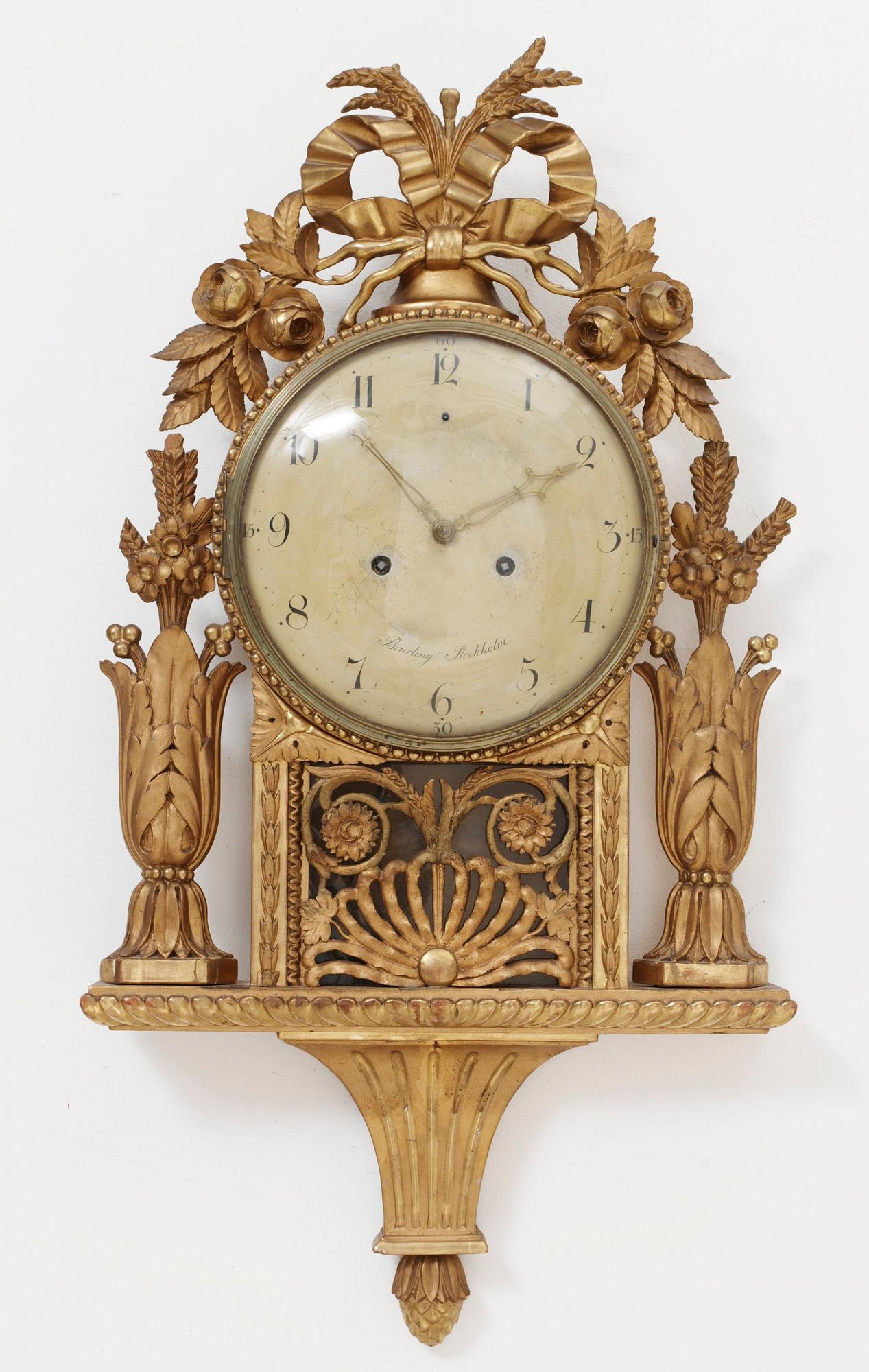 VÄGGPENDYL, av Per Henrik Beurling.
Sengustaviansk.