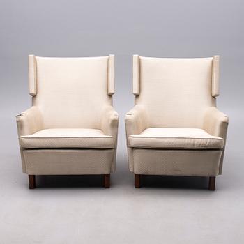 FÅTÖLJER, 2 st, modell 503, Hellevi Ojanen, Artek 1950-tal.