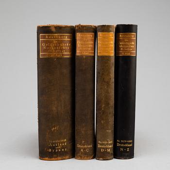 BÖCKER, 4 vol. Silverlitteratur, Rosenberg.
