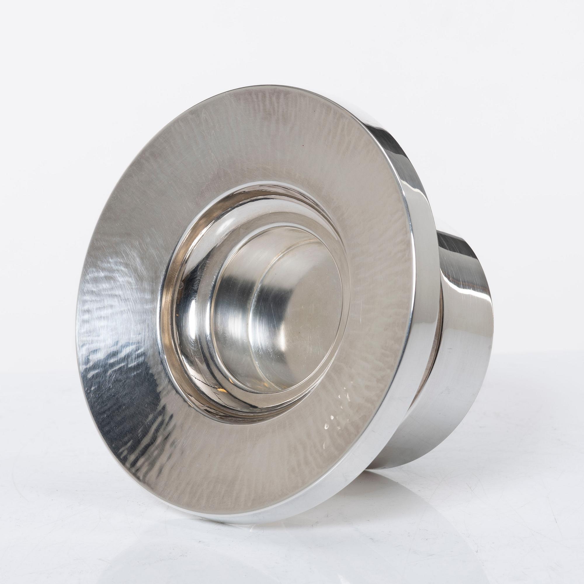 Eric Löfman, a silver candlestick, company MGAB, Uppsala 1974.