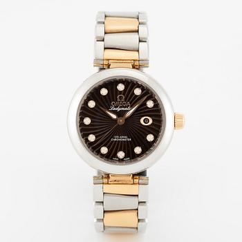 Omega, De Ville, Ladymatic, Co-Axial, "Diamond Dial", armbandsur, 34 mm.