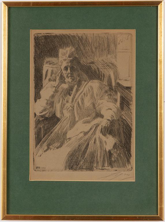 Anders Zorn, "Änkedrottning Sophia".