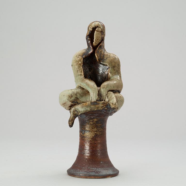 A unique Lisa Larson stoneware sculpture, Gustavsberg Studio 1979.