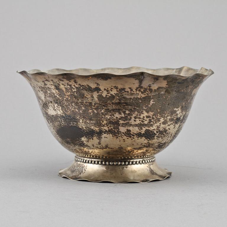 SKÅL, silver, Carl Gustaf Hallberg, Stockholm, 1927, vikt 405 g.
