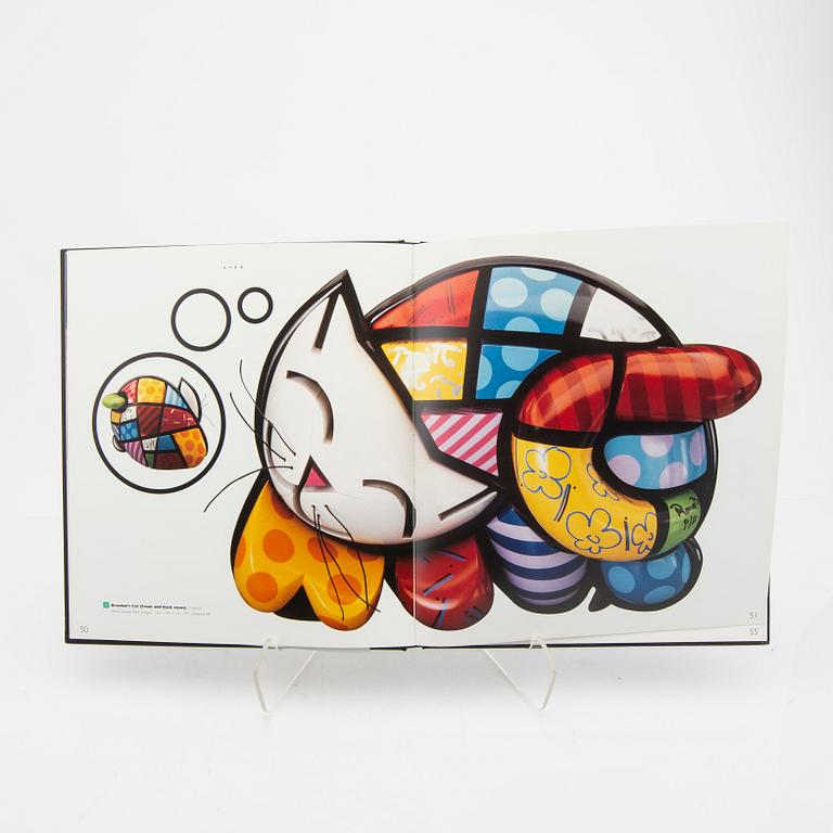 Romero Britto,  book signed and numbered XLII/L  included a lithograph.