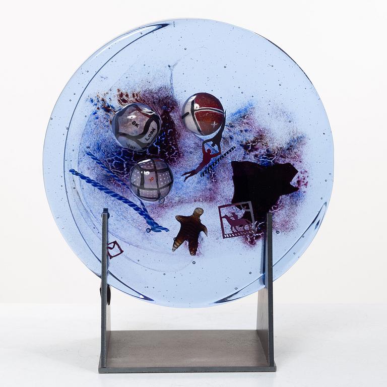 Bertil Vallien, Unique glass sculpture, Kosta Boda.