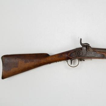 A Swedish percussion gun 1845 navy pattern.