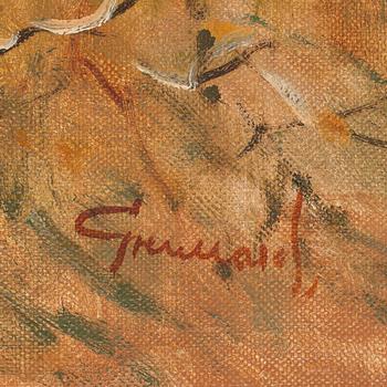 HARALD GRENNARD. Olja på duk, signerad Grennard.