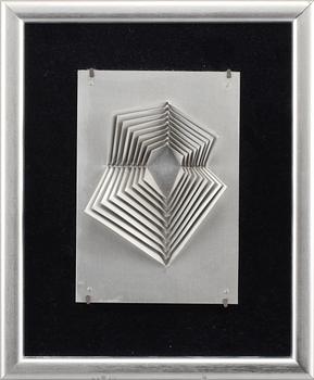 ARNE JONES, väggrelief, aluminium, ej signerad.