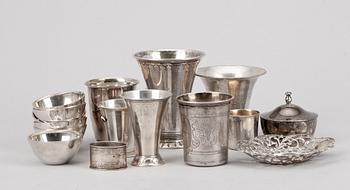 PARTI SILVER, bla GAB och K. Anderson, 1900-tal. Tot ca 700 gram.