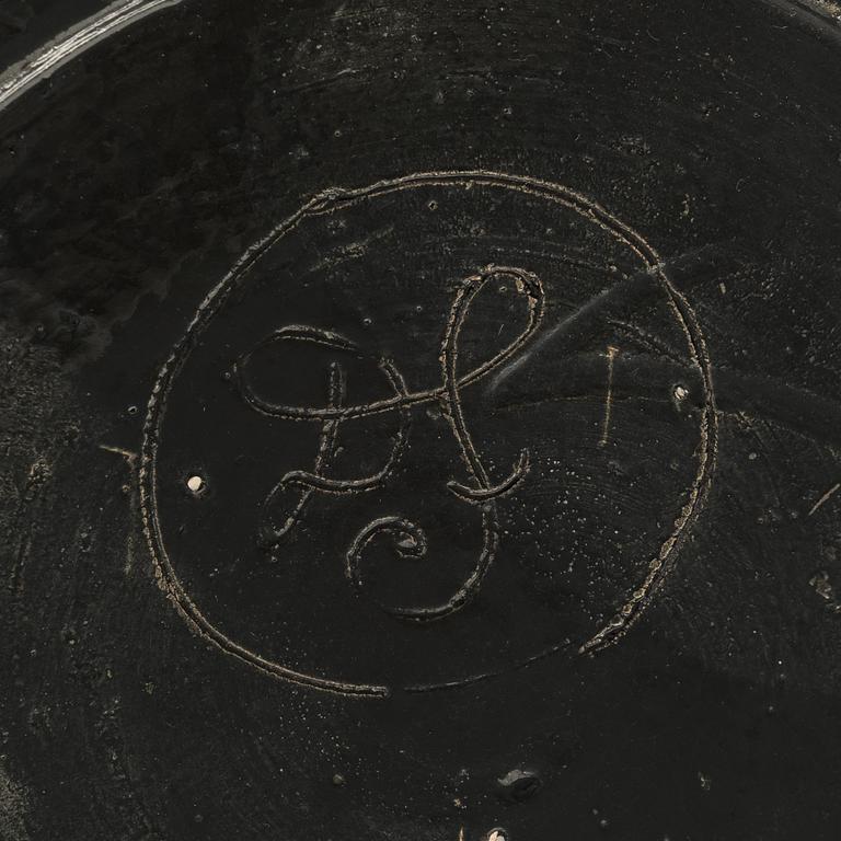 Dorrit von Fieandt, A decorative ceramic bowl signed DF. Unique.