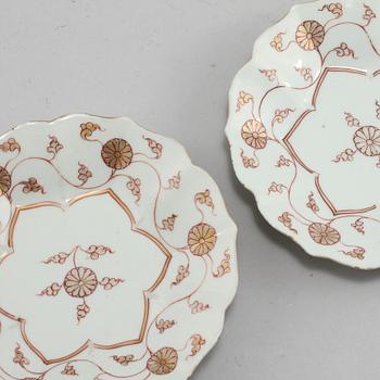 SKÅLFAT, 2 st, porslin, Kina, troligen Kangxi.