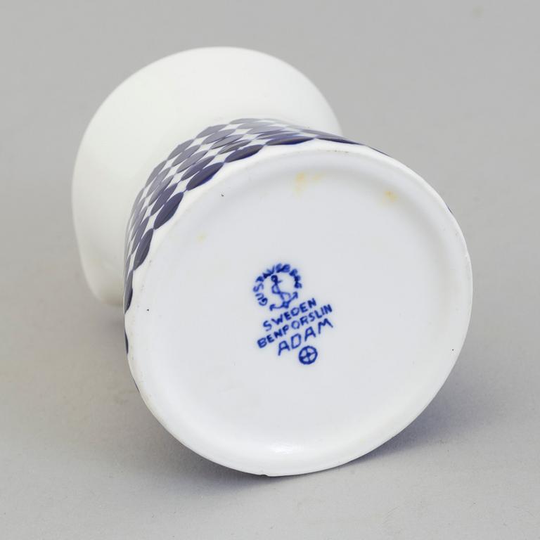 An 11 piece porcelain coffee service by Stig Lindberg, 'Adam', Gustavsberg.