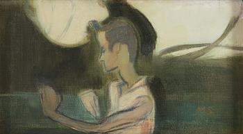 Helene Schjerfbeck, Music (Ingeborg on the Balcony).