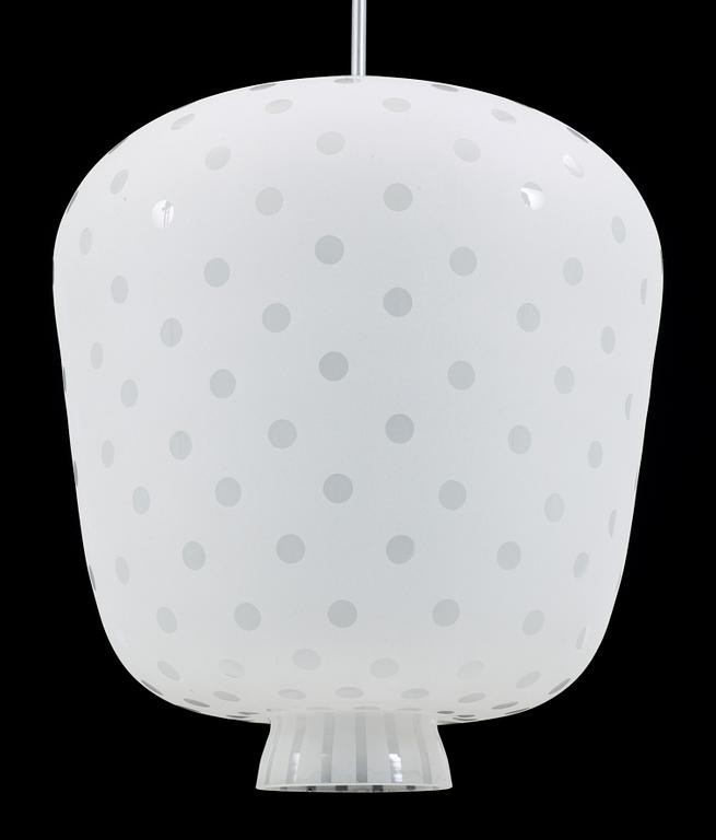TAKLAMPA, glas, 1950-tal.