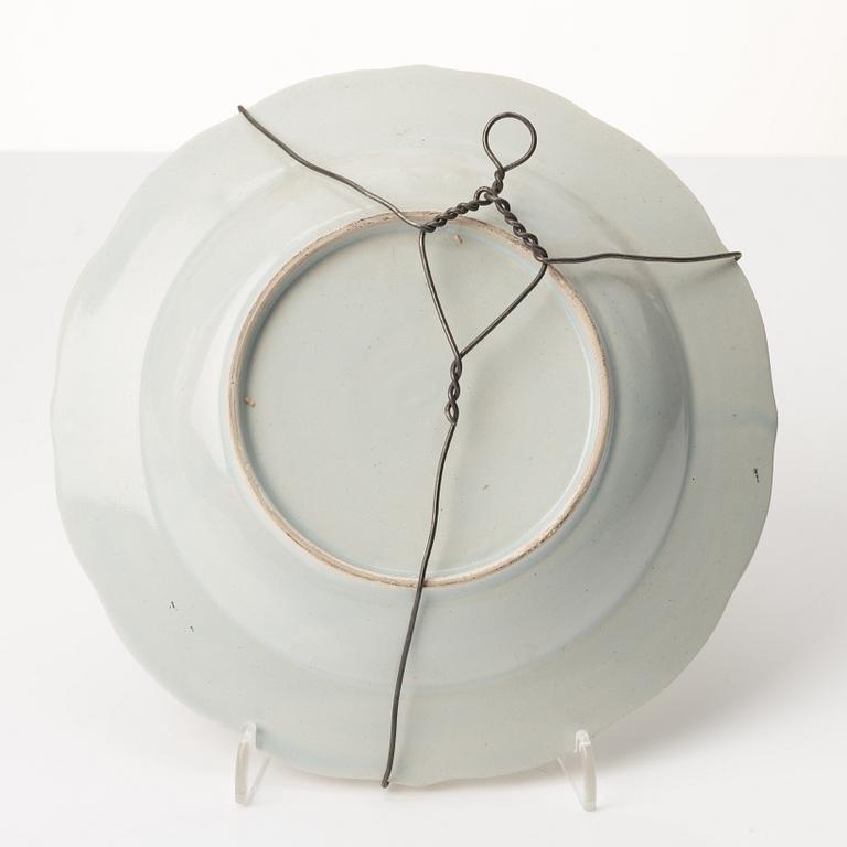 A set of six plates, six dessert dishes and a small dish, Europe, 1900s.