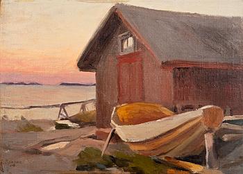 Louis Sparre, SUNSET IN THE FINNISH ARCHIPELAGO.