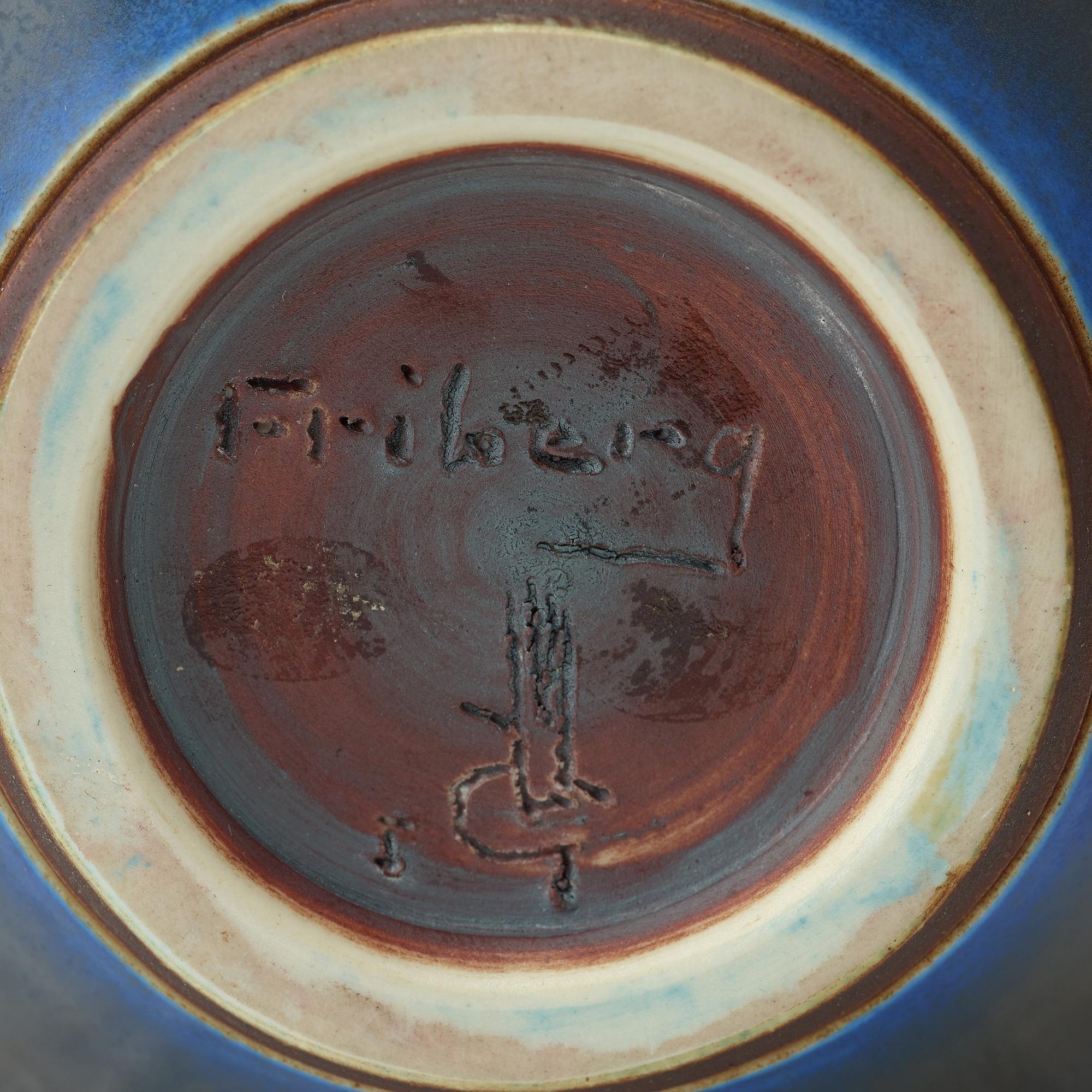 BERNDT FRIBERG, vas av stengods, Gustavsbergs studio 1967.