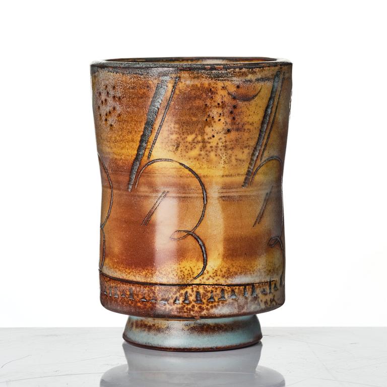 Wilhelm Kåge, a stoneware vase, Gustavsberg 1929.
