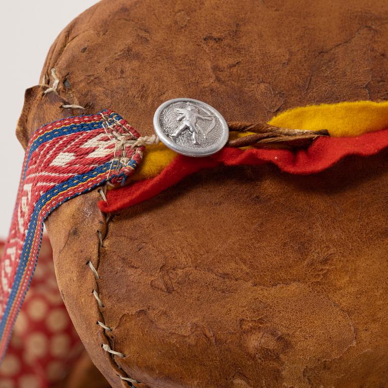 A Komsio, birch and leather, before 1959.
