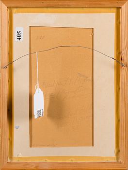 ILJA REPIN, drawing, signed.