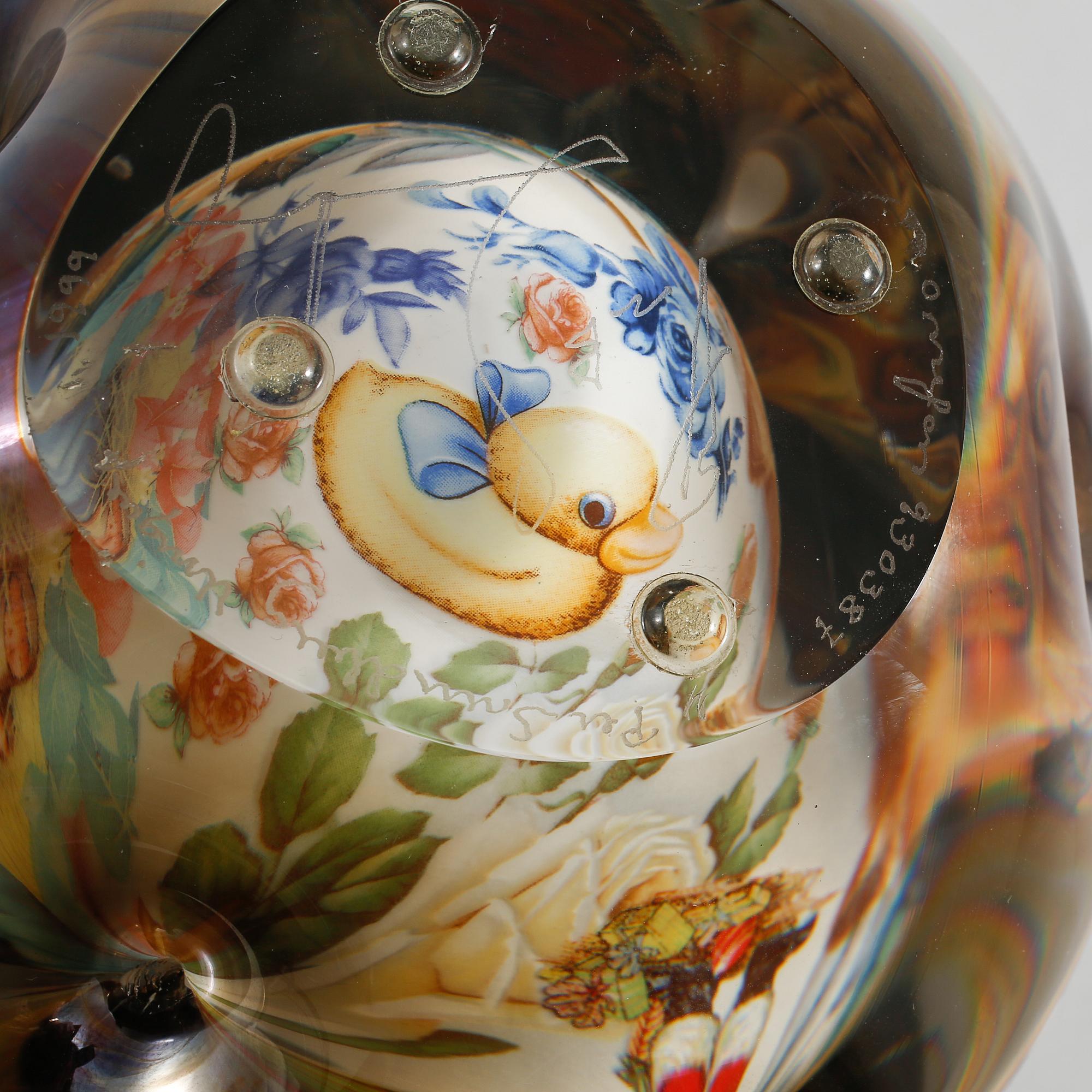 Per B. Sundberg, a unique 'Fabula' glass vase, Orrefors 1999.