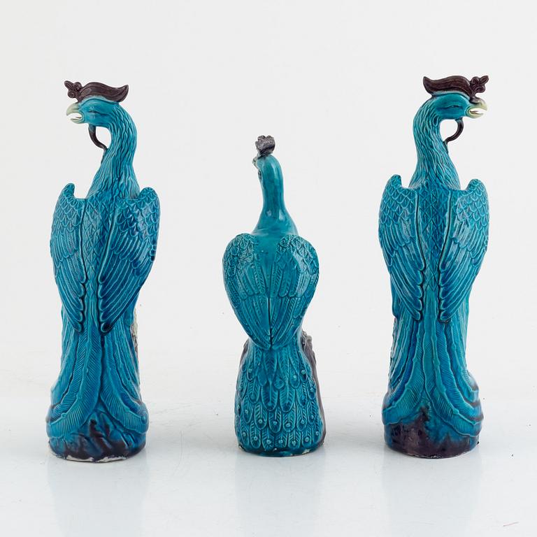 Figurines, 3 pcs, ceramic, China, 20th century.