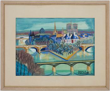 Maurice Blanchard · MAURICE BLANCHARD, akvarell och gouache. Sign.