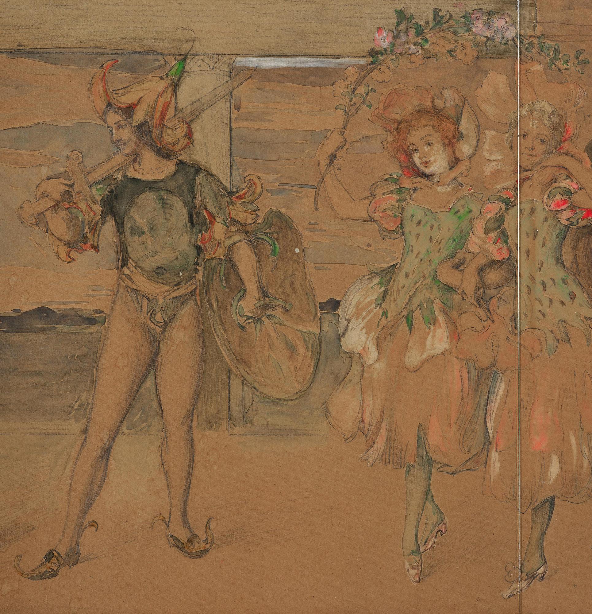 Georg Pauli/Hanna Hirsch-Pauli, Festival procession.