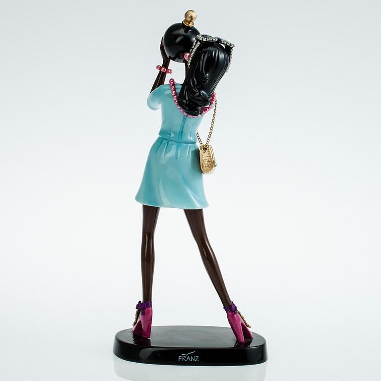 FIGURIN, "Miss Lanvin", porslin, Lanvin och Franz Porcelain, 2000-tal.