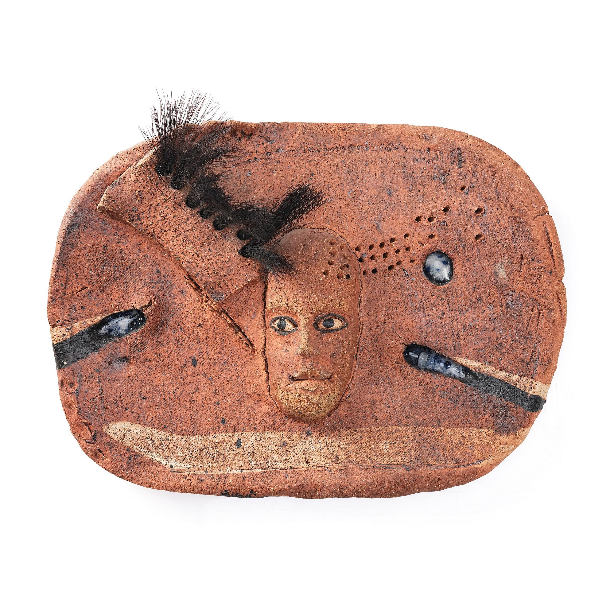 Bertil Vallien, a stoneware wall sculpture, Sweden, 1960s.