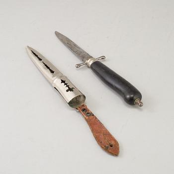 A COLLECTION OF SIX KNIVES, different models. 19th/20th century.