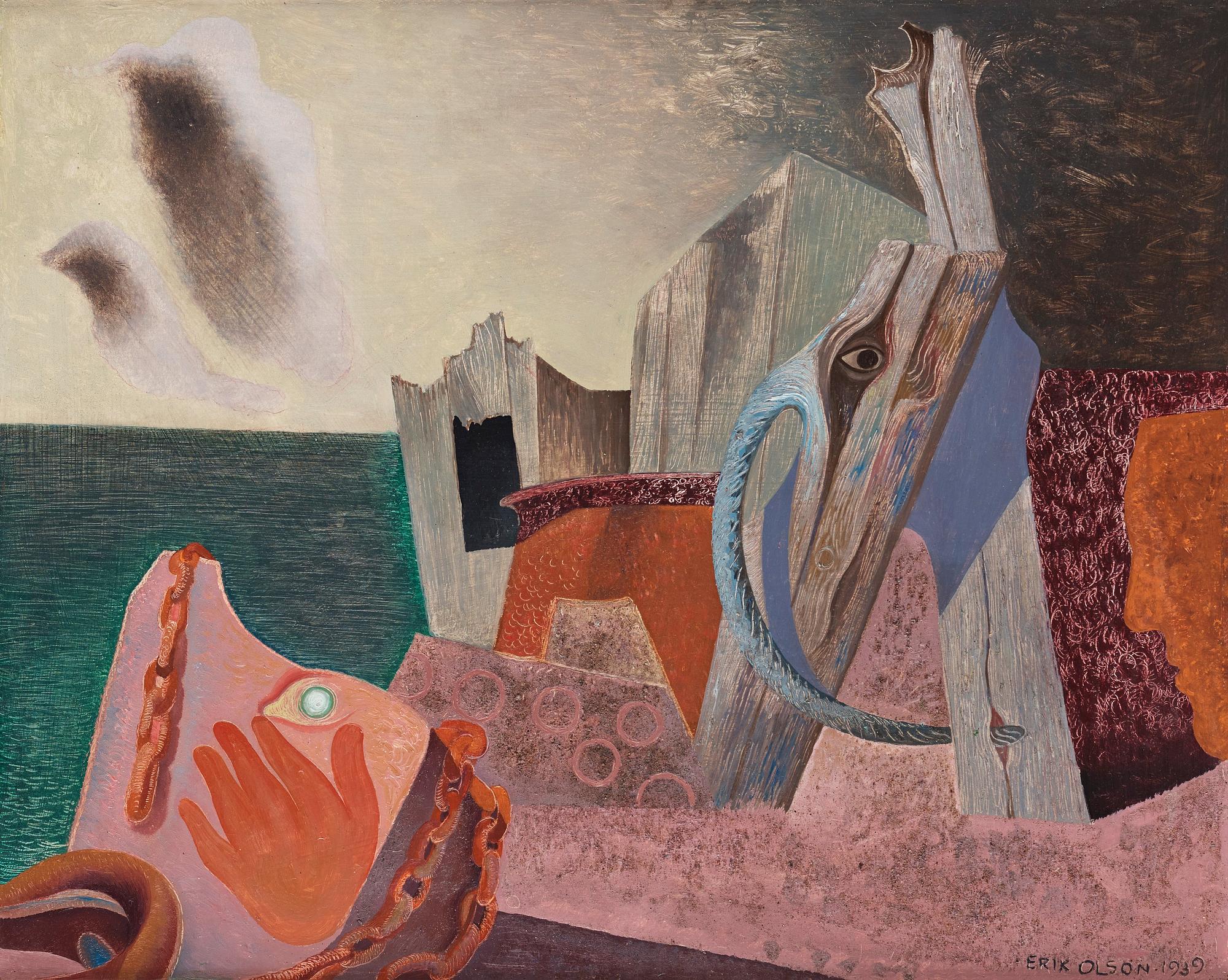 Erik Olson, "Stormigt landskap".