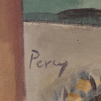 ARTHUR PERCY. Olja på duk. Sign Percy. Troligen utförd 1918.