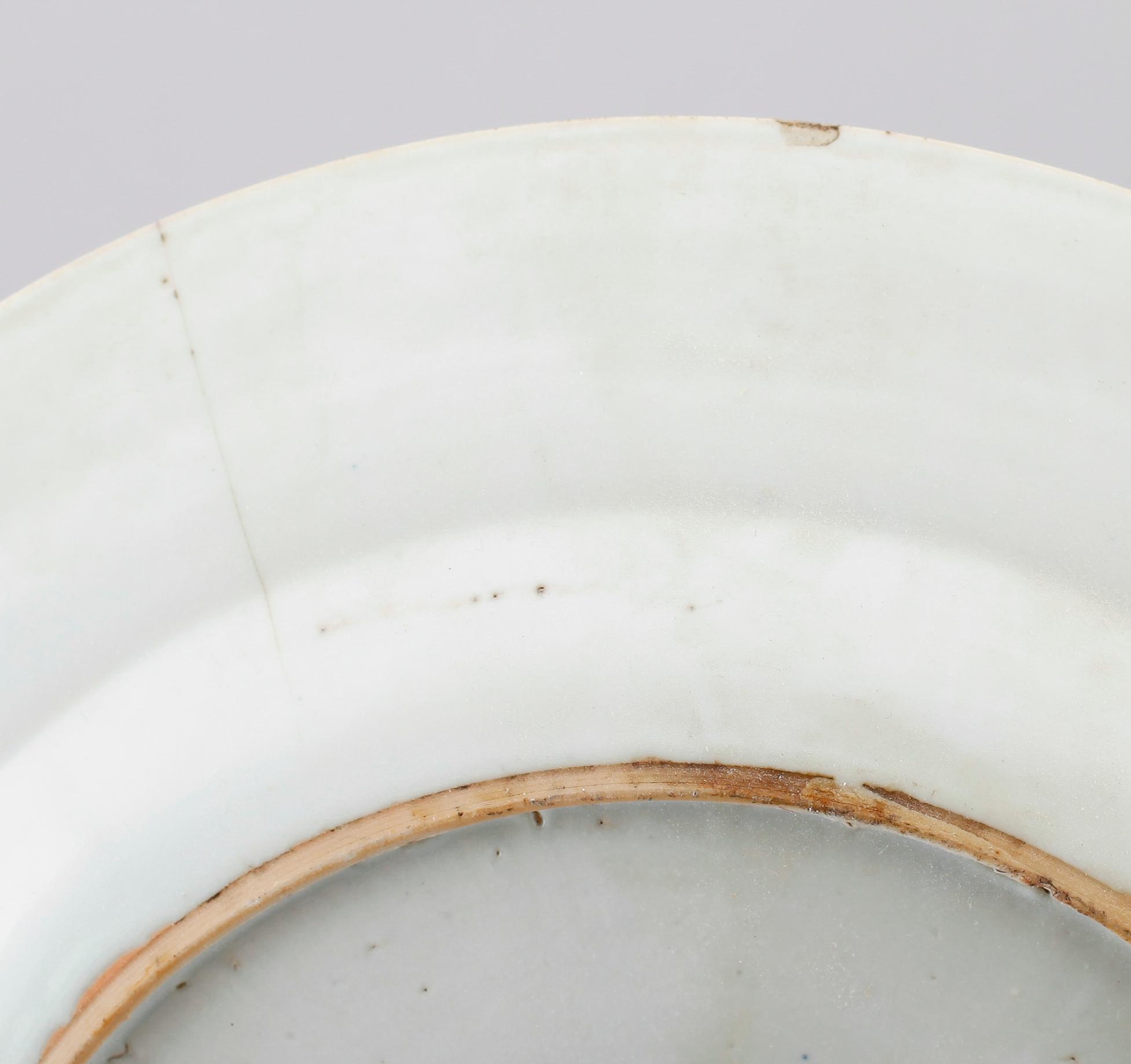 TALLRIKAR, 5 st, porslin, Kina, Qianlong 1736-1795.